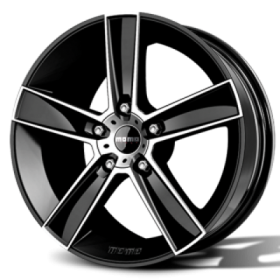 FELNA ALU 17X8.0 5/120 ET35 79.6 MOMO STRIKE 2 GLOSSY BLACK-POLISHED